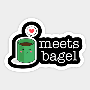 coffee meets bagel Sticker